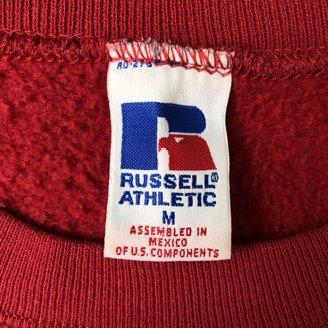 90'S Russell Athletic College Sweatshirt, Men's Size M (approx.), Vintage cotton red type Vintage Second Hand