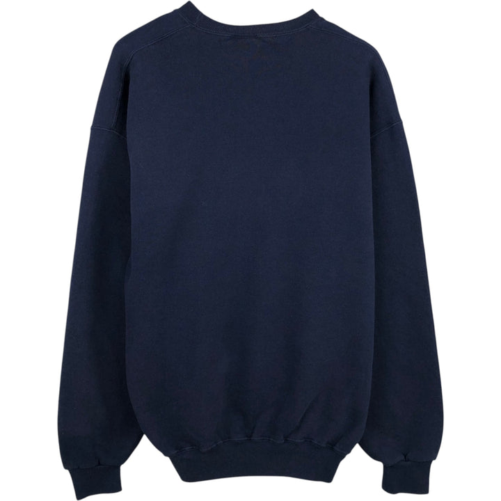 90'S Russell College Sweatshirt, Men's XL Size Vintage cotton navy blue type Vintage Second Hand