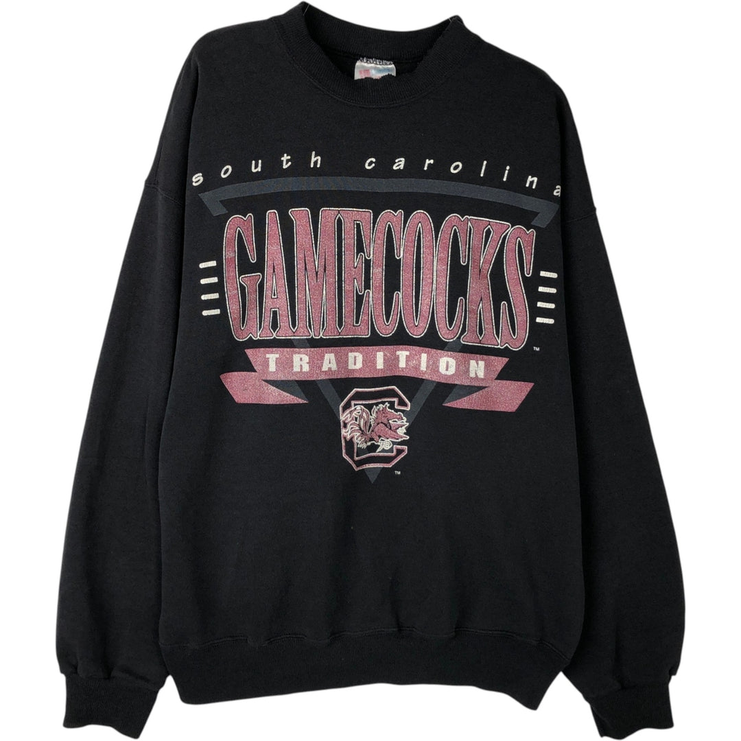 Vintage 90'S Hanes college sweatshirt, size XL, men's unclear black type Vintage Second Hand