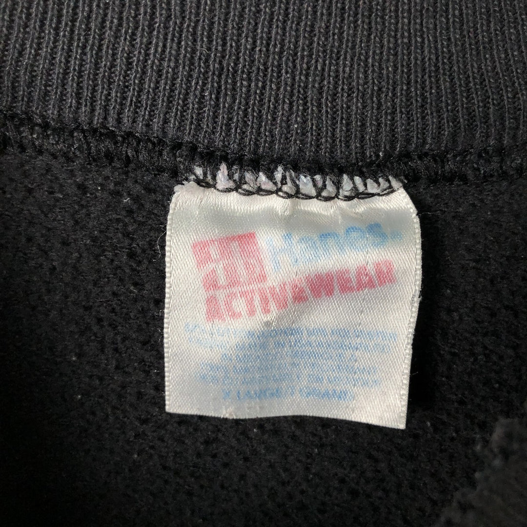 Vintage 90'S Hanes college sweatshirt, size XL, men's unclear black type Vintage Second Hand