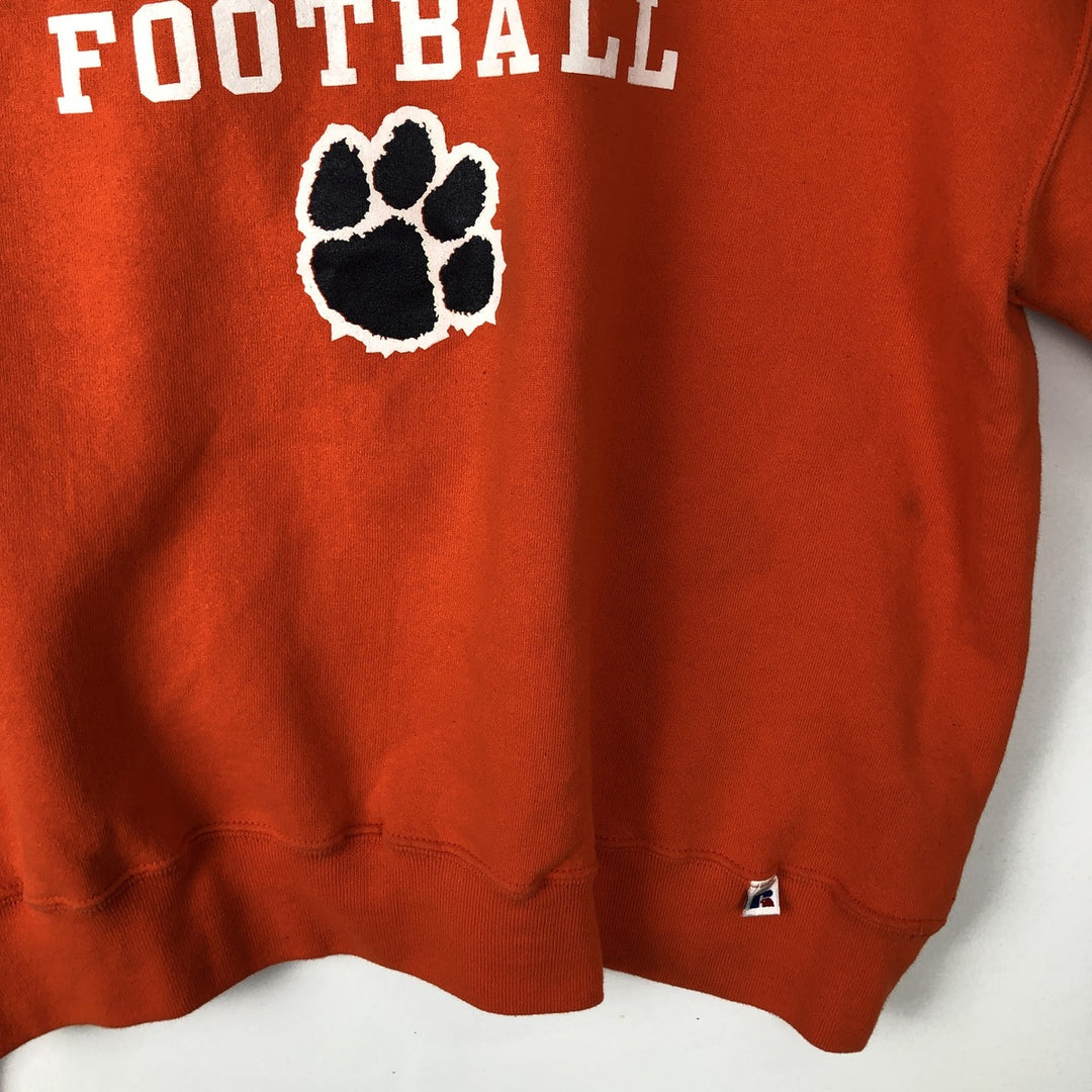 90'S Russell College Sweatshirt, Men's Size L, Vintage cotton orange type Vintage Second Hand