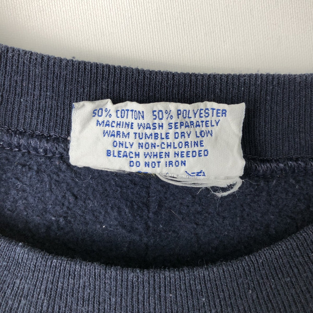 90'S Student Union College Sweatshirt, Men's Size L (approx.), Vintage cotton navy blue type Vintage Second Hand