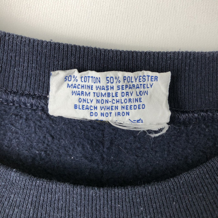 90'S Student Union College Sweatshirt, Men's Size L (approx.), Vintage cotton navy blue type Vintage Second Hand