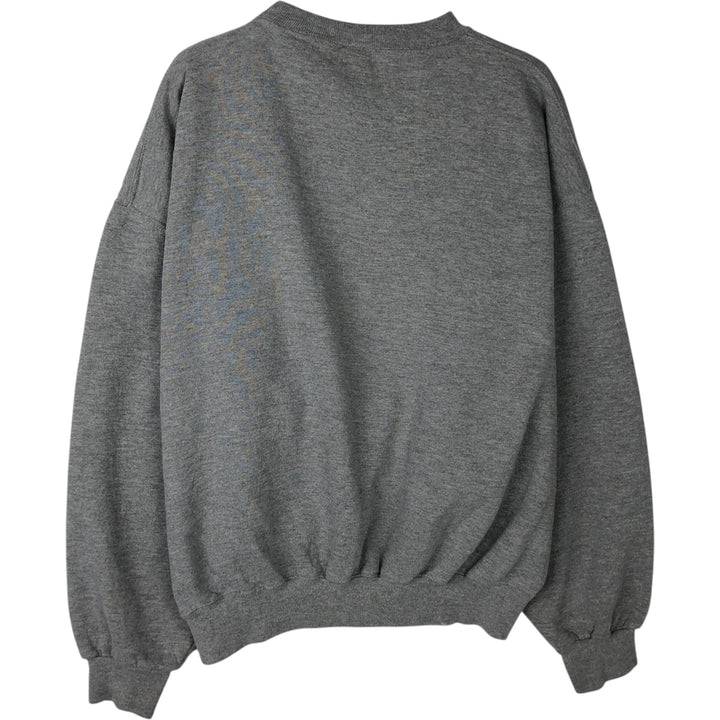 90'S Russell College Sweatshirt, Men's XXL equivalent, Vintage polyester gray type Vintage Second Hand