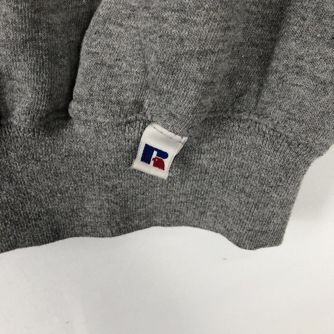 90'S Russell College Sweatshirt, Men's XXL equivalent, Vintage polyester gray type Vintage Second Hand