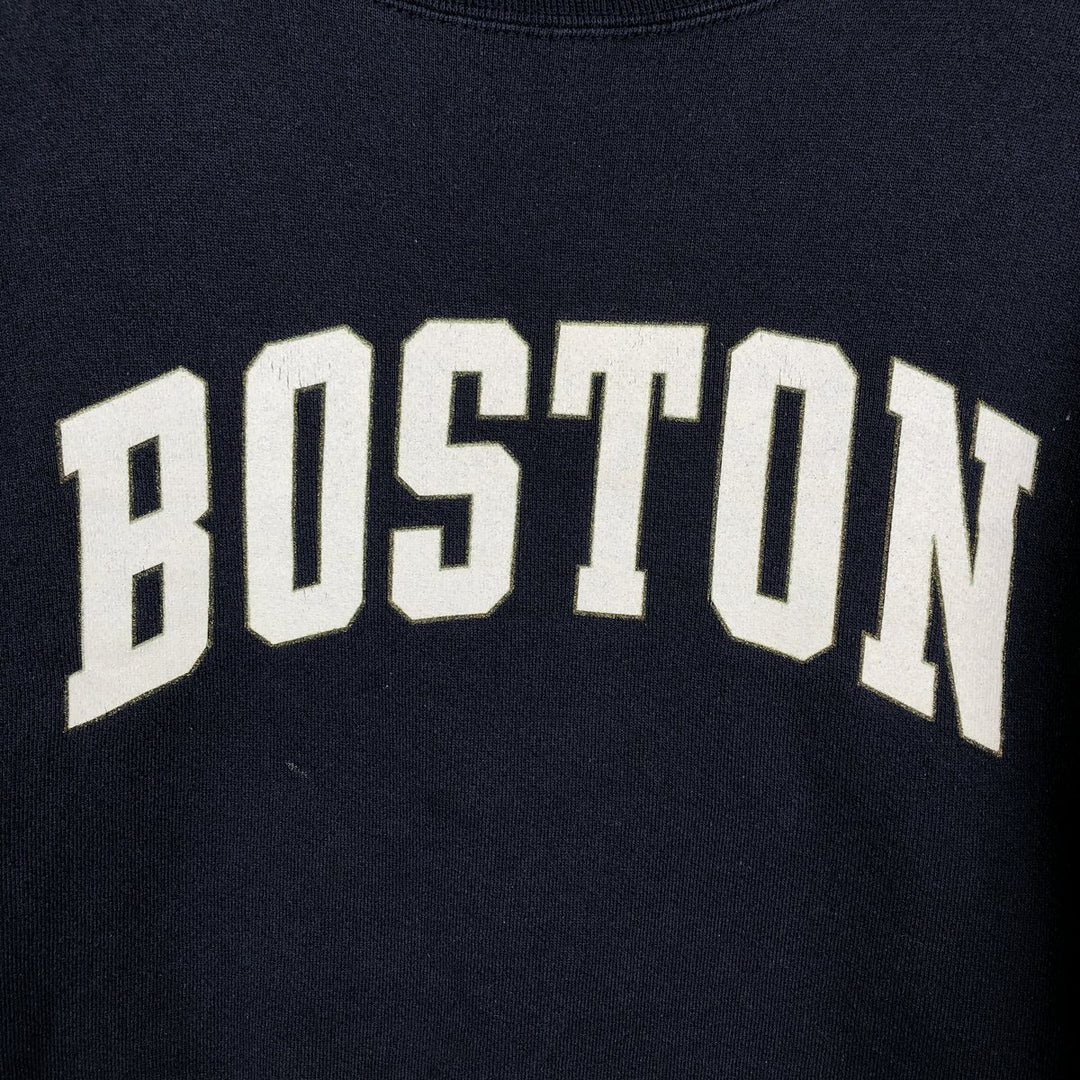 90'S Tultex Boston University Glitter College Sweatshirt, Men's Size XL (Equivalent), Vintage cotton navy blue type Vintage Second Hand