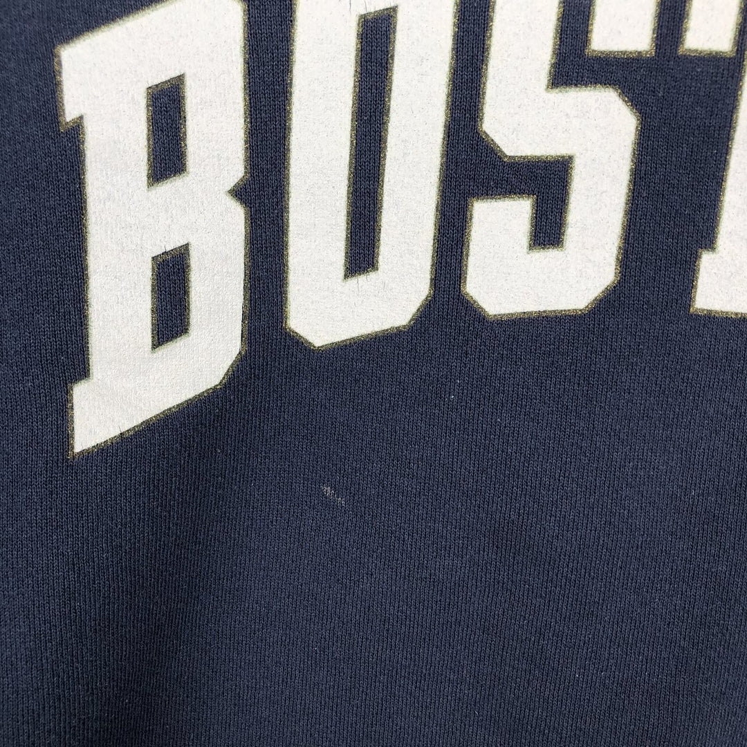 90'S Tultex Boston University Glitter College Sweatshirt, Men's Size XL (Equivalent), Vintage cotton navy blue type Vintage Second Hand