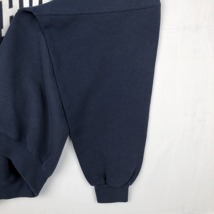 90'S Tultex Boston University Glitter College Sweatshirt, Men's Size XL (Equivalent), Vintage cotton navy blue type Vintage Second Hand