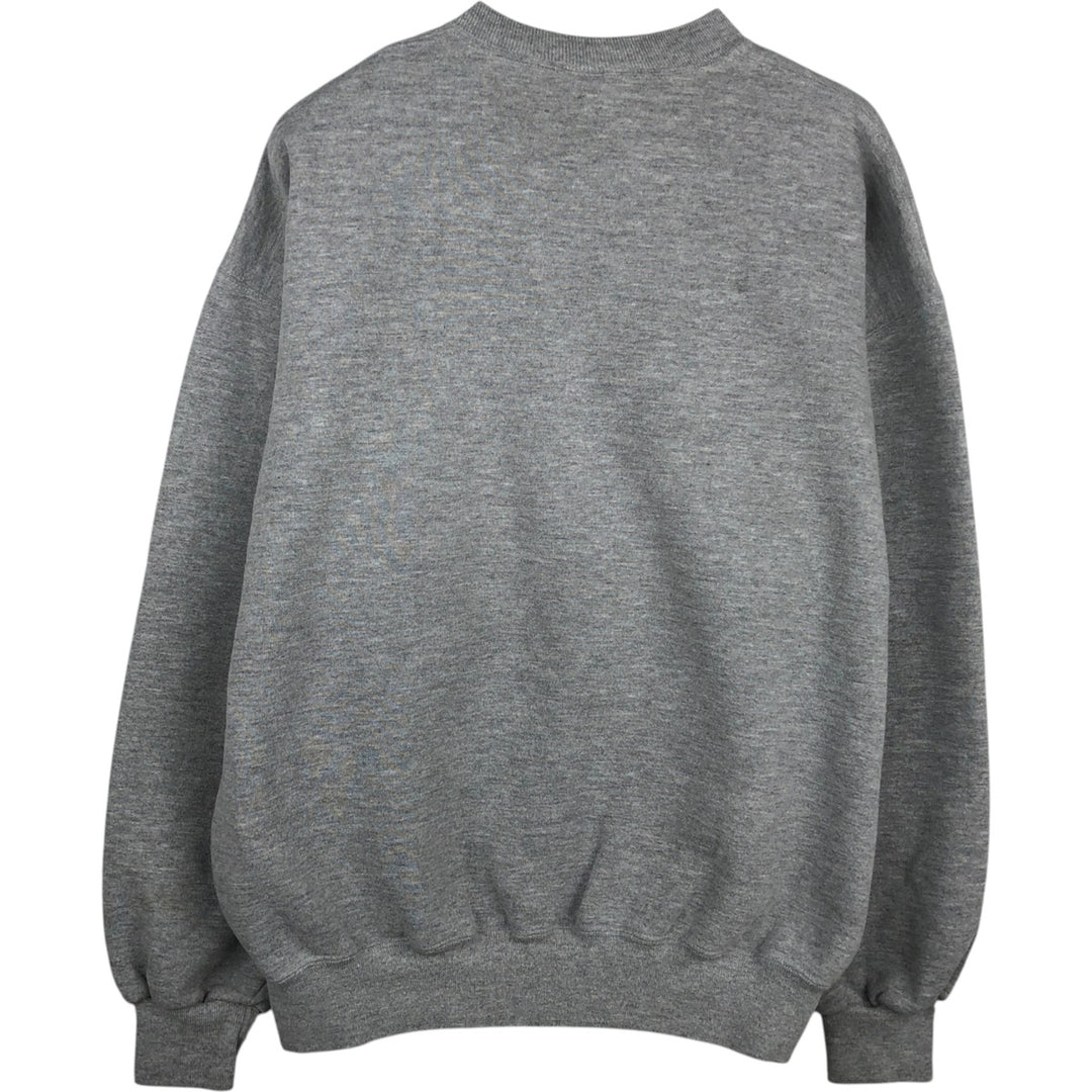 90'S Russell College Sweatshirt, Men's XL Size Vintage polyester gray type Vintage Second Hand