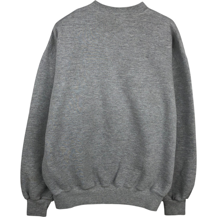 90'S Russell College Sweatshirt, Men's XL Size Vintage polyester gray type Vintage Second Hand