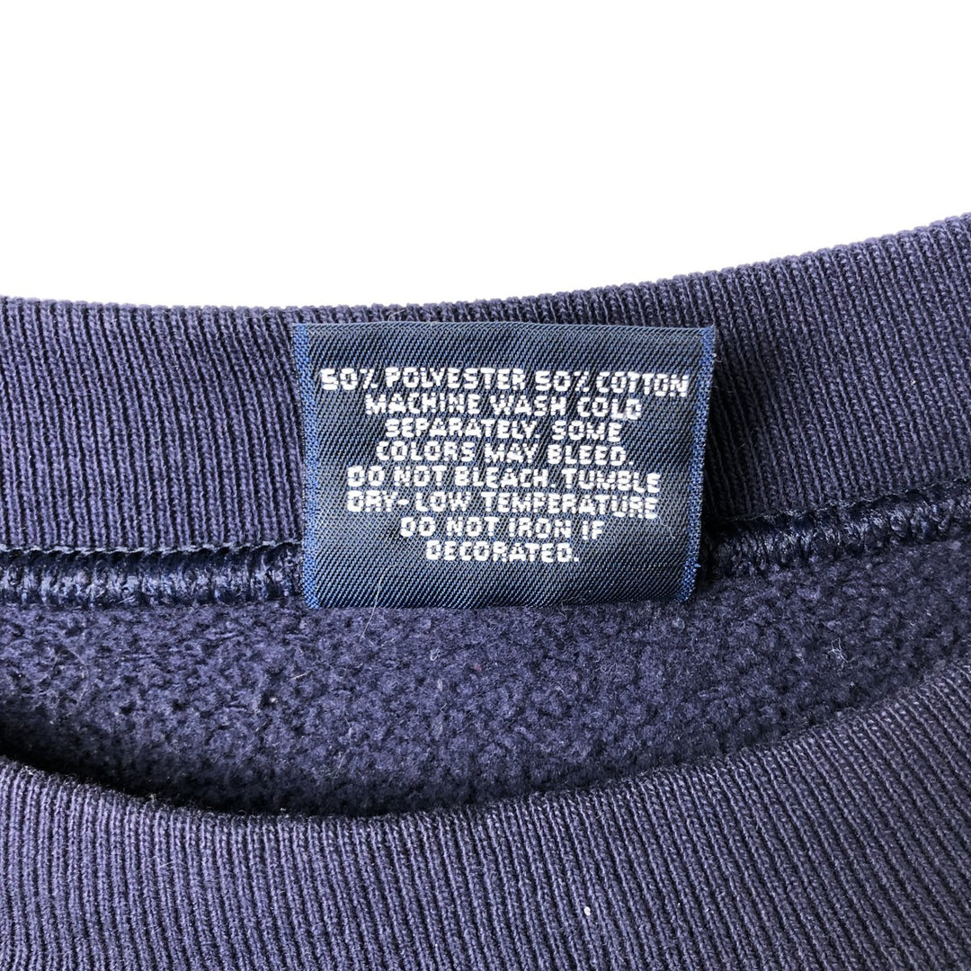 90'S Jansport College Sweatshirt, Made in USA, Men's XL, Vintage polyester navy blue type Vintage Second Hand