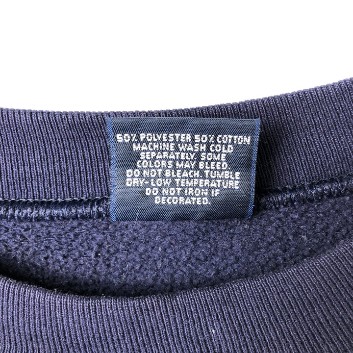 90'S Jansport College Sweatshirt, Made in USA, Men's XL, Vintage polyester navy blue type Vintage Second Hand