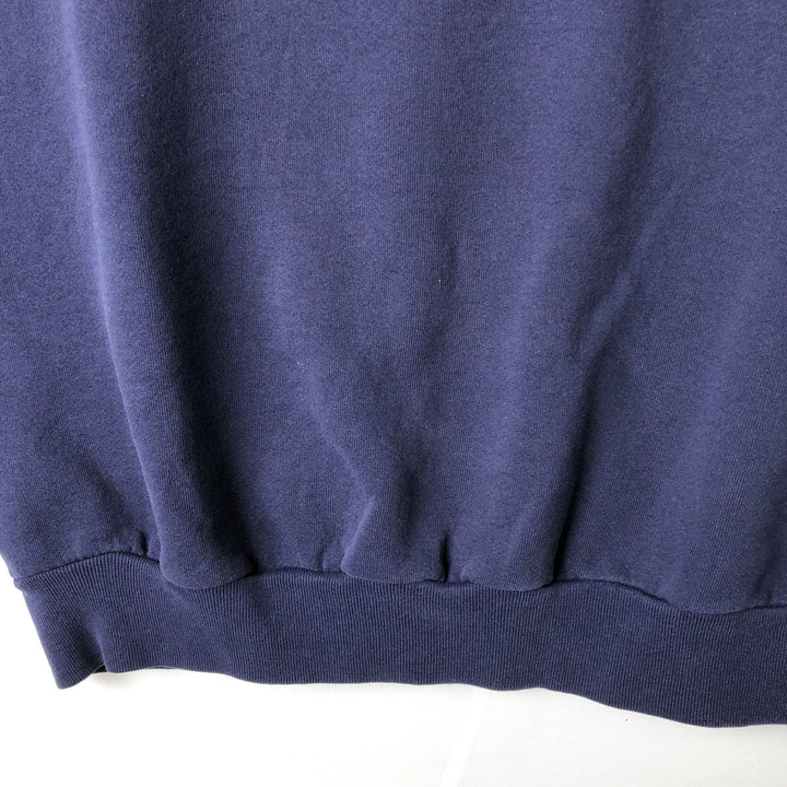 90'S Jansport College Sweatshirt, Made in USA, Men's XL, Vintage polyester navy blue type Vintage Second Hand