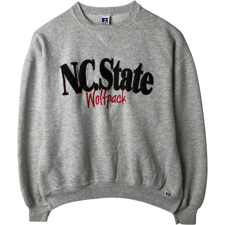 Vintage 90'S Russell ATHLETIC college sweatshirt, made in the USA, size XL, men's cotton gray type Vintage Second Hand