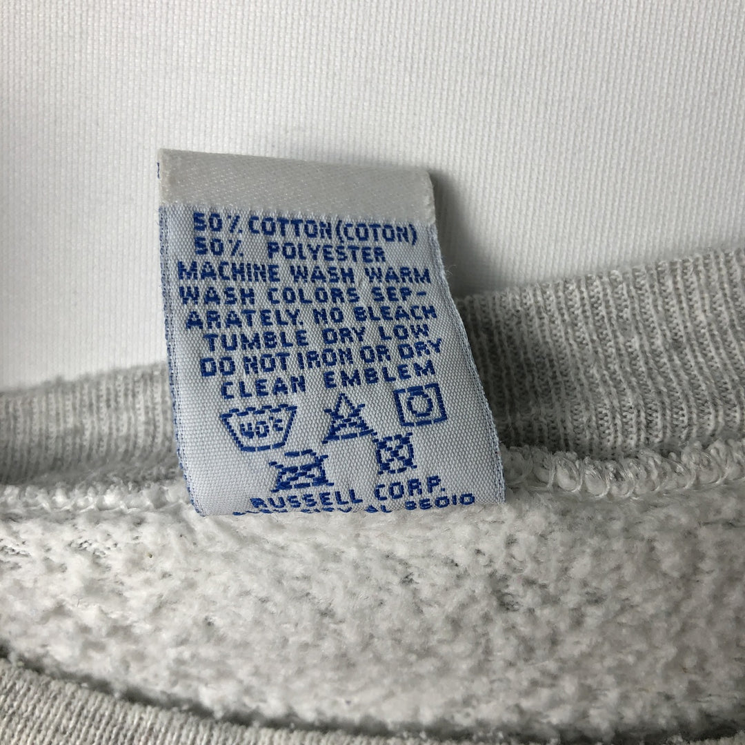Vintage 90'S Russell ATHLETIC college sweatshirt, made in the USA, size XL, men's cotton gray type Vintage Second Hand
