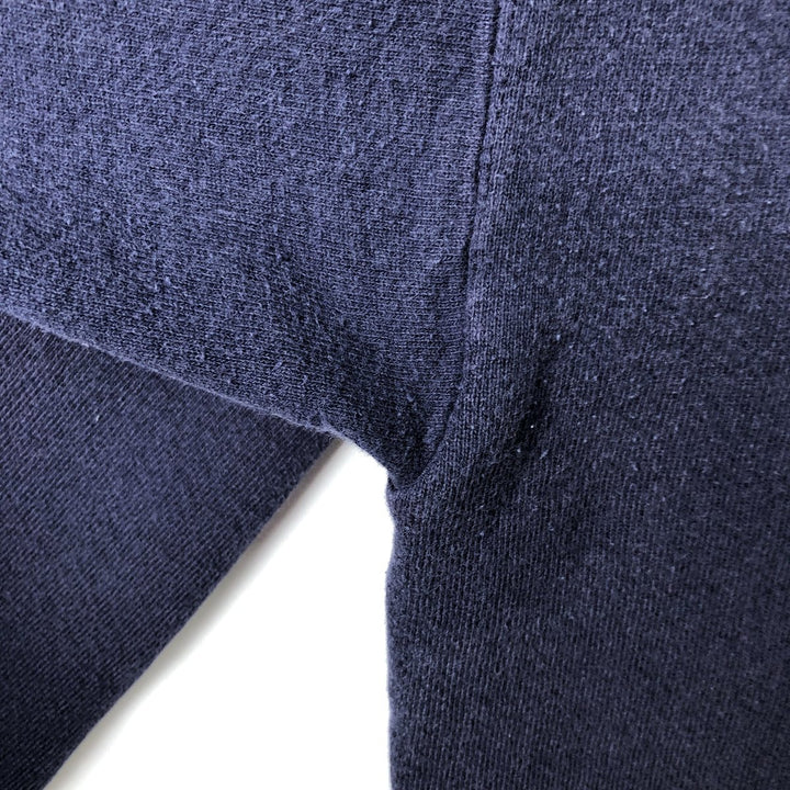 CAMPUS OUTPOST MICHIGAN University of Michigan College Sweatshirt, Made in USA, Men's XL equivalent. cotton navy blue type Vintage Second Hand