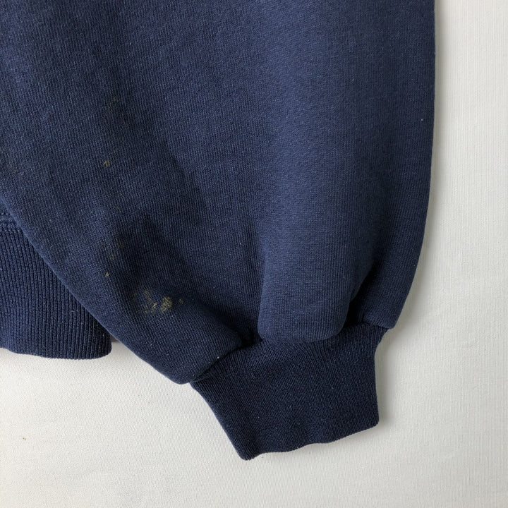 90'S Russell Athletic Logo Patch Sweatshirt, Made in USA, Men's XXL (approx.) Vintage cotton navy blue type Vintage Second Hand