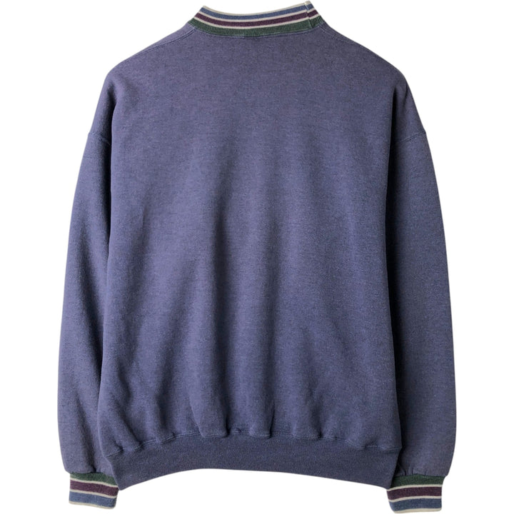 Jerzees College Sweatshirt, Made in USA, Men's XL equivalent, Vintage. polyester Purple type blue-purple Vintage Second Hand