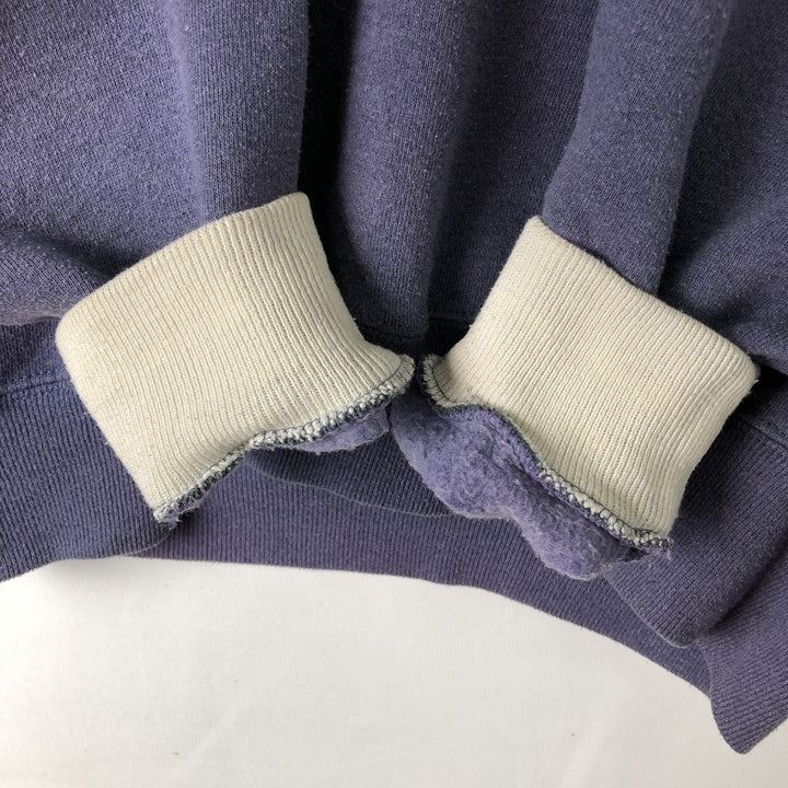 Jerzees College Sweatshirt, Made in USA, Men's XL equivalent, Vintage. polyester Purple type blue-purple Vintage Second Hand