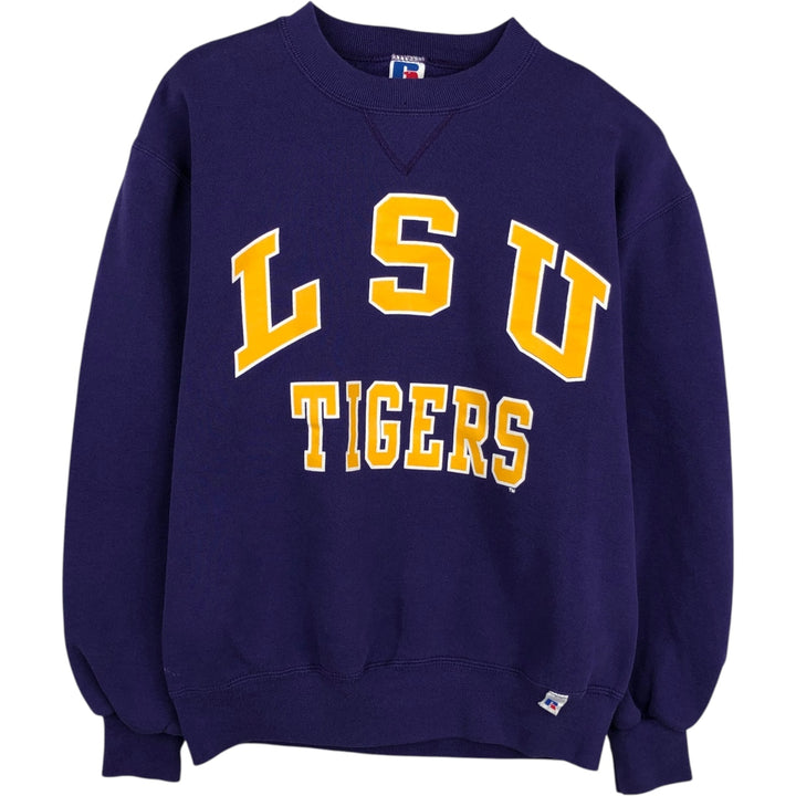 90'S Russell College Sweatshirt, Made in USA, Men's M, Vintage cotton purple type Vintage Second Hand