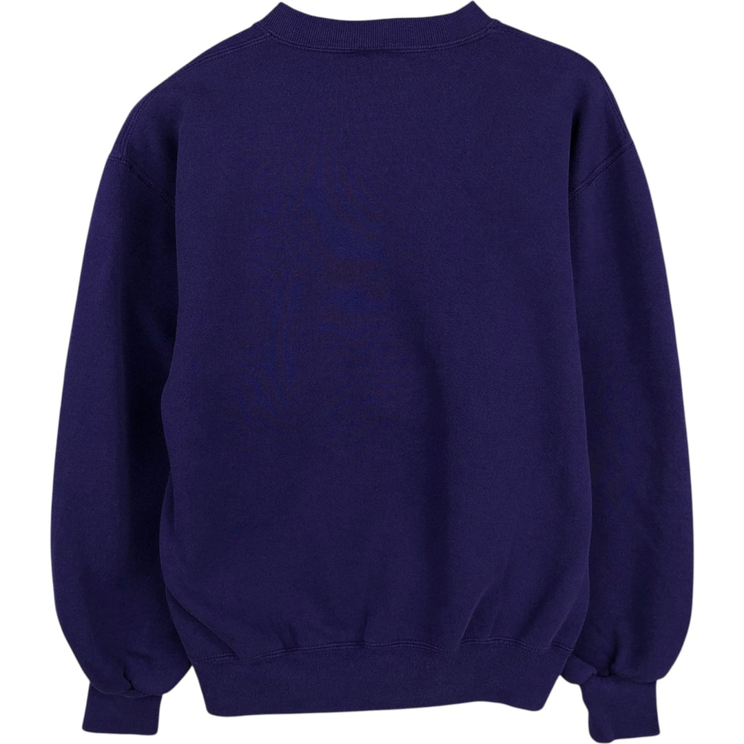 90'S Russell College Sweatshirt, Made in USA, Men's M, Vintage cotton purple type Vintage Second Hand