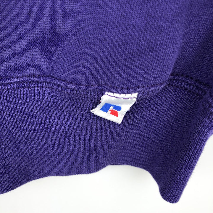 90'S Russell College Sweatshirt, Made in USA, Men's M, Vintage cotton purple type Vintage Second Hand