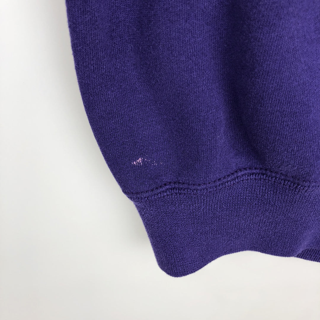 90'S Russell College Sweatshirt, Made in USA, Men's M, Vintage cotton purple type Vintage Second Hand