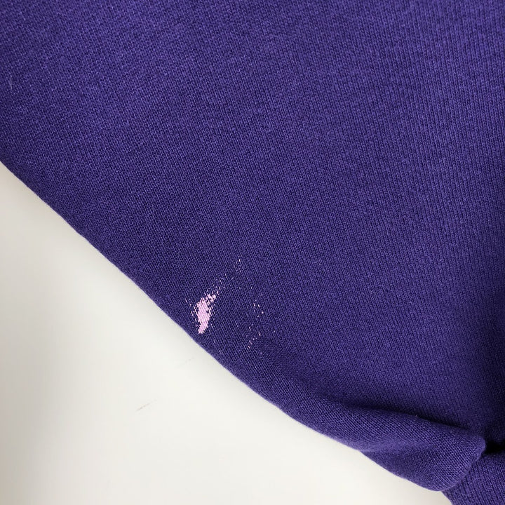 90'S Russell College Sweatshirt, Made in USA, Men's M, Vintage cotton purple type Vintage Second Hand