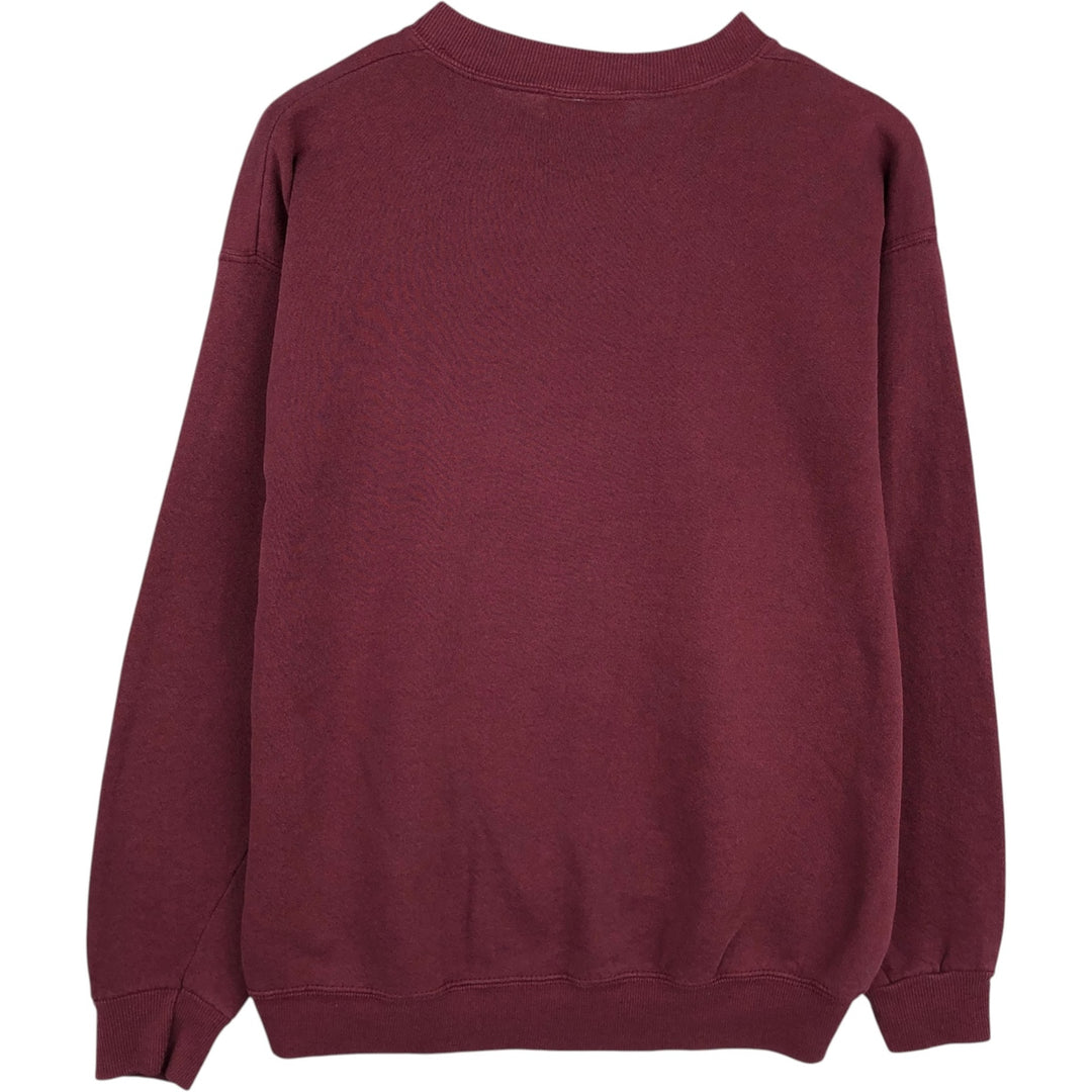 90'S Lee College Sweatshirt, Made in USA, Men's L, Vintage cotton wine-red Vintage Second Hand