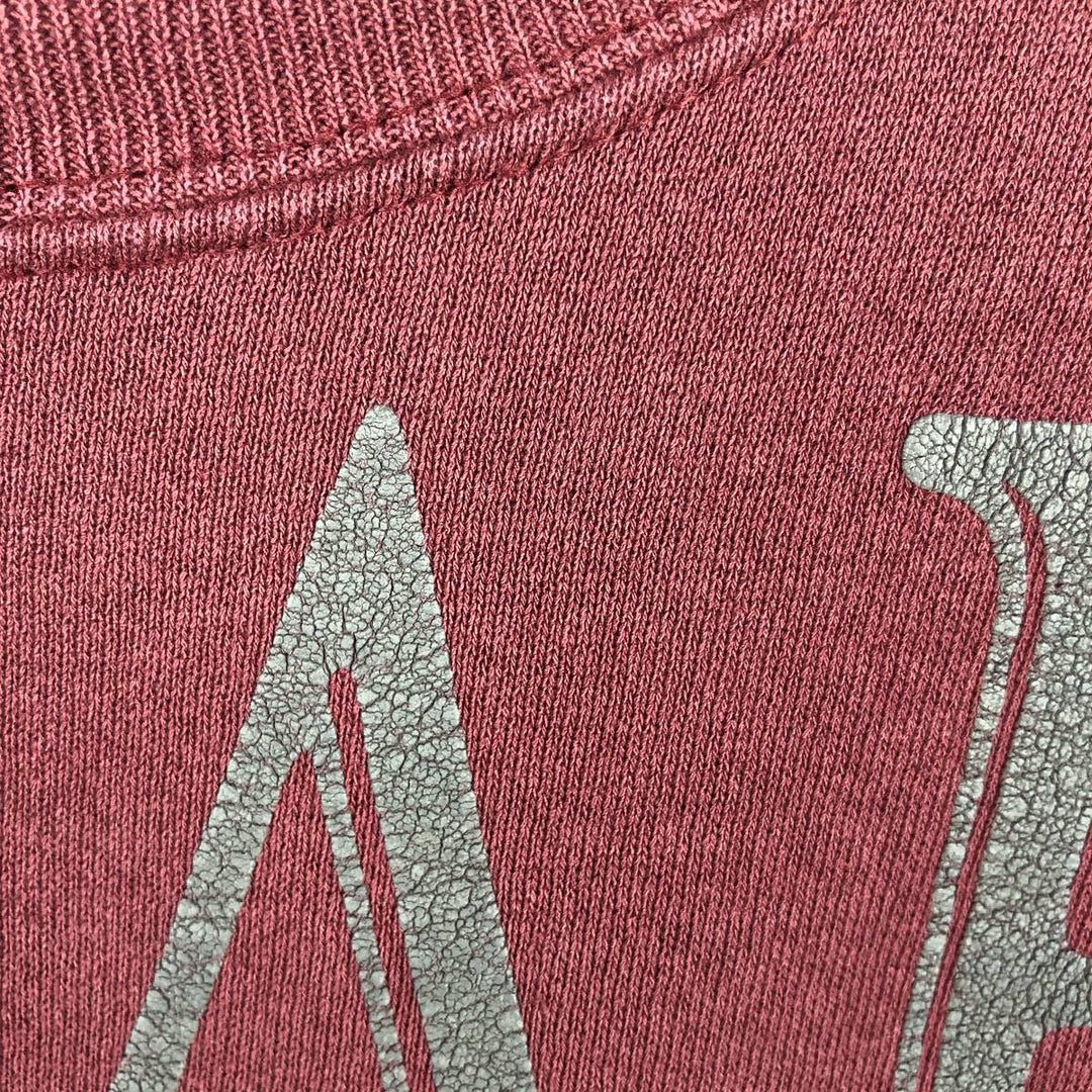 90'S Lee College Sweatshirt, Made in USA, Men's L, Vintage cotton wine-red Vintage Second Hand