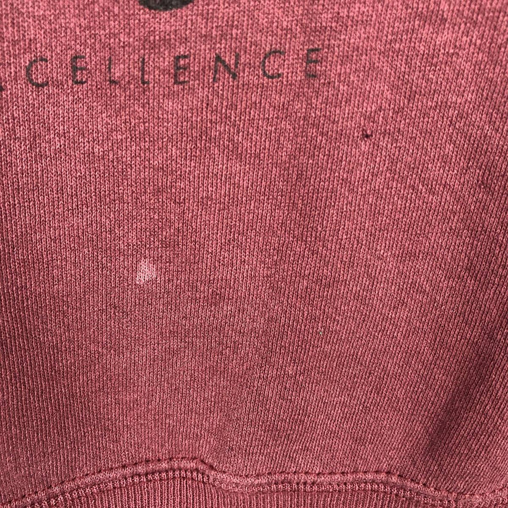 90'S Lee College Sweatshirt, Made in USA, Men's L, Vintage cotton wine-red Vintage Second Hand