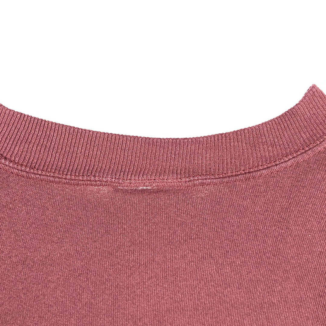 90'S Lee College Sweatshirt, Made in USA, Men's L, Vintage cotton wine-red Vintage Second Hand