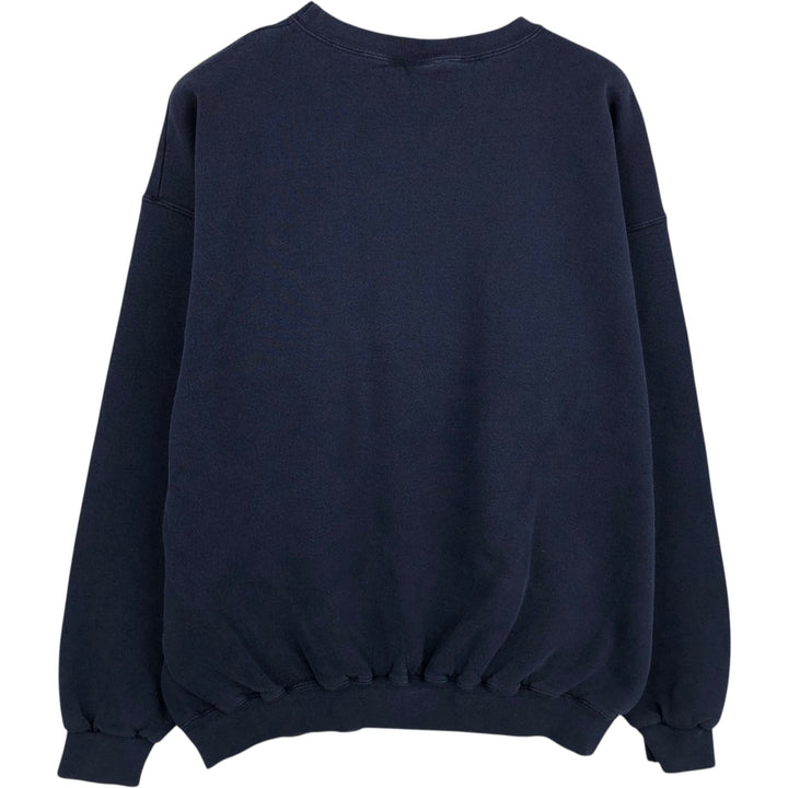 90'S Santee MICHIGAN University of Michigan College Sweatshirt, Made in USA, Men's XL equivalent, Vintage polyester navy blue type Vintage Second Hand