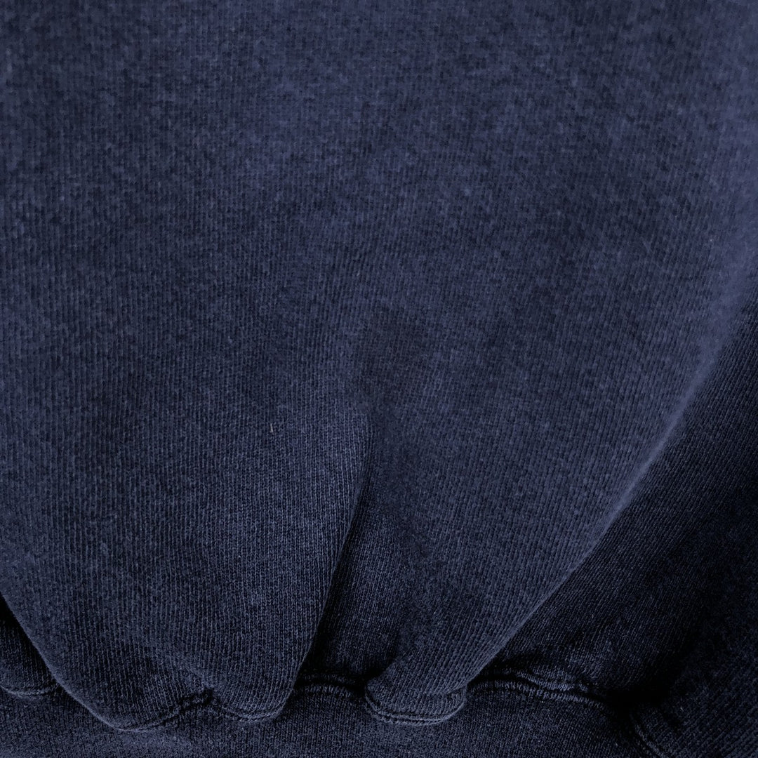 90'S Santee MICHIGAN University of Michigan College Sweatshirt, Made in USA, Men's XL equivalent, Vintage polyester navy blue type Vintage Second Hand