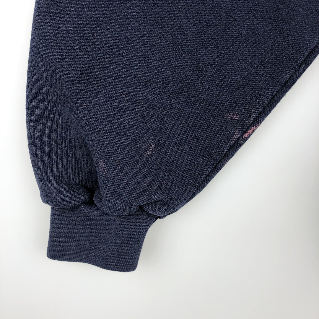 90'S Santee MICHIGAN University of Michigan College Sweatshirt, Made in USA, Men's XL equivalent, Vintage polyester navy blue type Vintage Second Hand