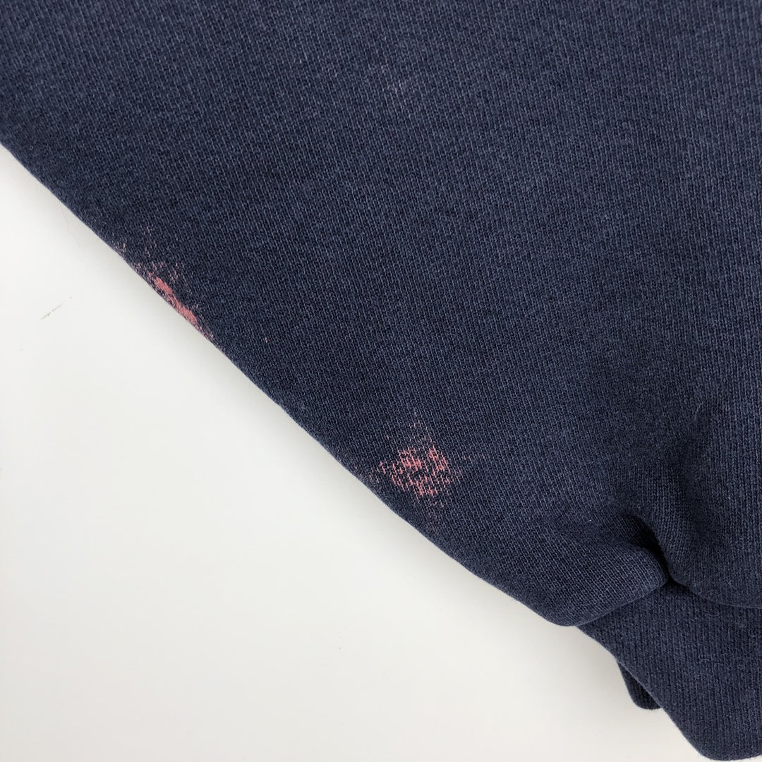 90'S Santee MICHIGAN University of Michigan College Sweatshirt, Made in USA, Men's XL equivalent, Vintage polyester navy blue type Vintage Second Hand