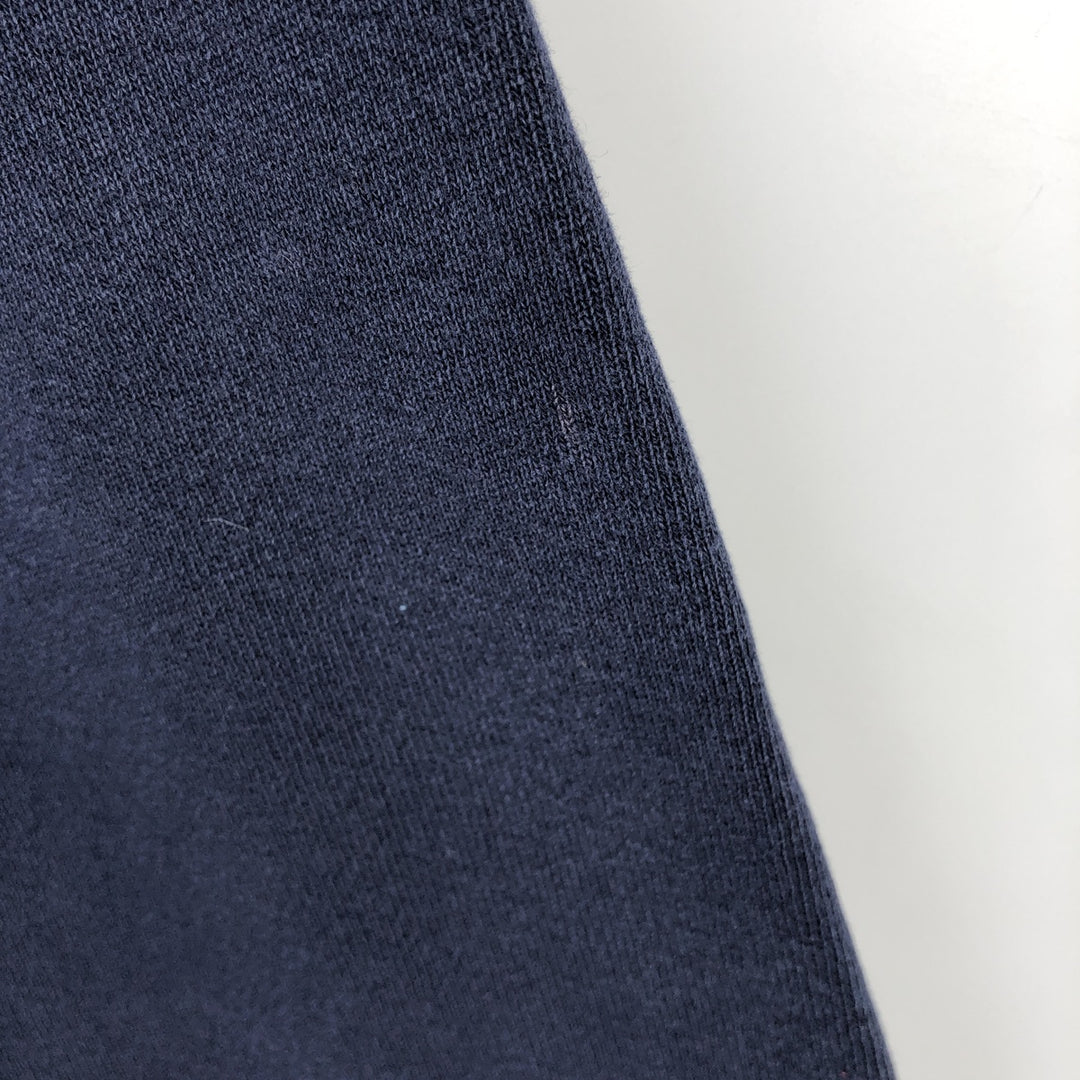 90'S Santee MICHIGAN University of Michigan College Sweatshirt, Made in USA, Men's XL equivalent, Vintage polyester navy blue type Vintage Second Hand