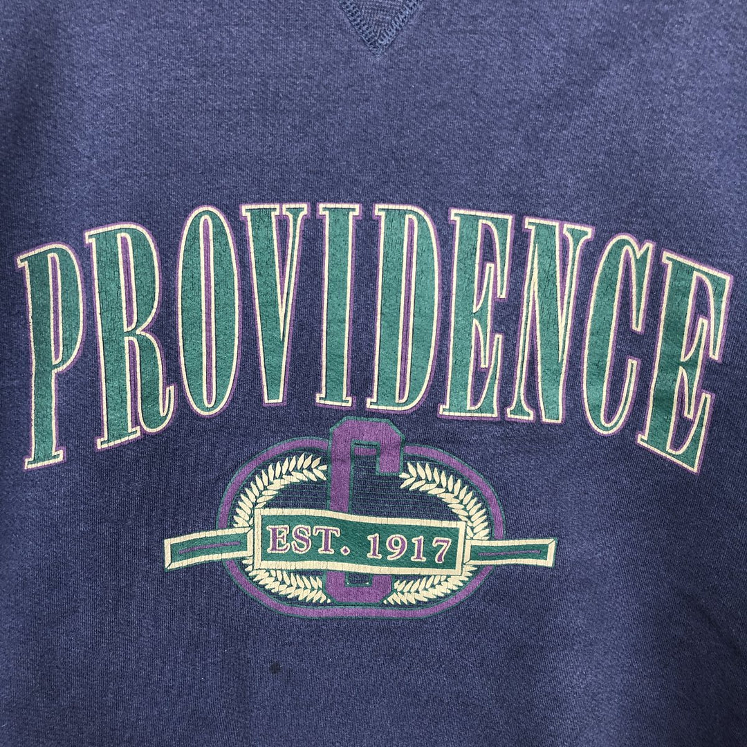 GEAR College Sweatshirt, Made in USA, Men's Size L (Equivalent), Vintage cotton navy blue type Vintage Second Hand