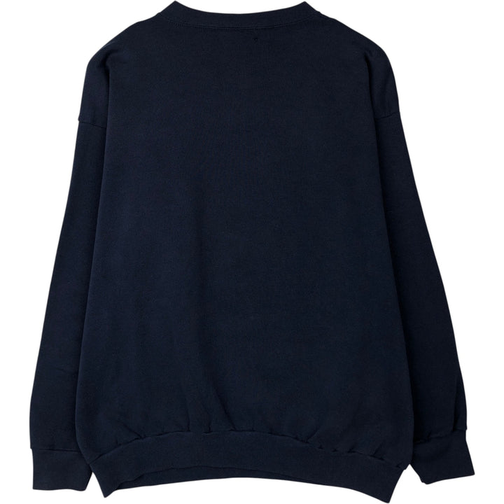 90'S TULTEX College Sweatshirt, Made in USA, Men's XXL equivalent, Vintage cotton navy blue type Vintage Second Hand