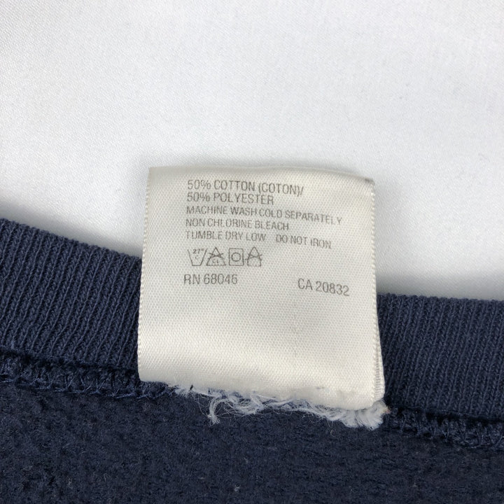 90'S TULTEX College Sweatshirt, Made in USA, Men's XXL equivalent, Vintage cotton navy blue type Vintage Second Hand