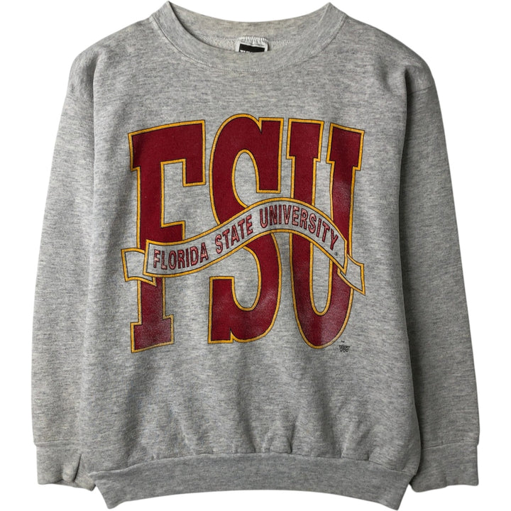 Vintage 90'S Tultex college sweatshirt, made in the USA, size L, men's cotton gray type Vintage Second Hand