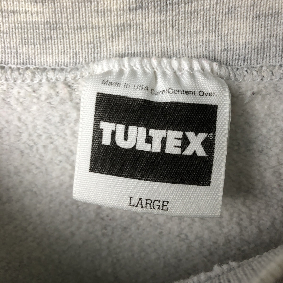 Vintage 90'S Tultex college sweatshirt, made in the USA, size L, men's cotton gray type Vintage Second Hand