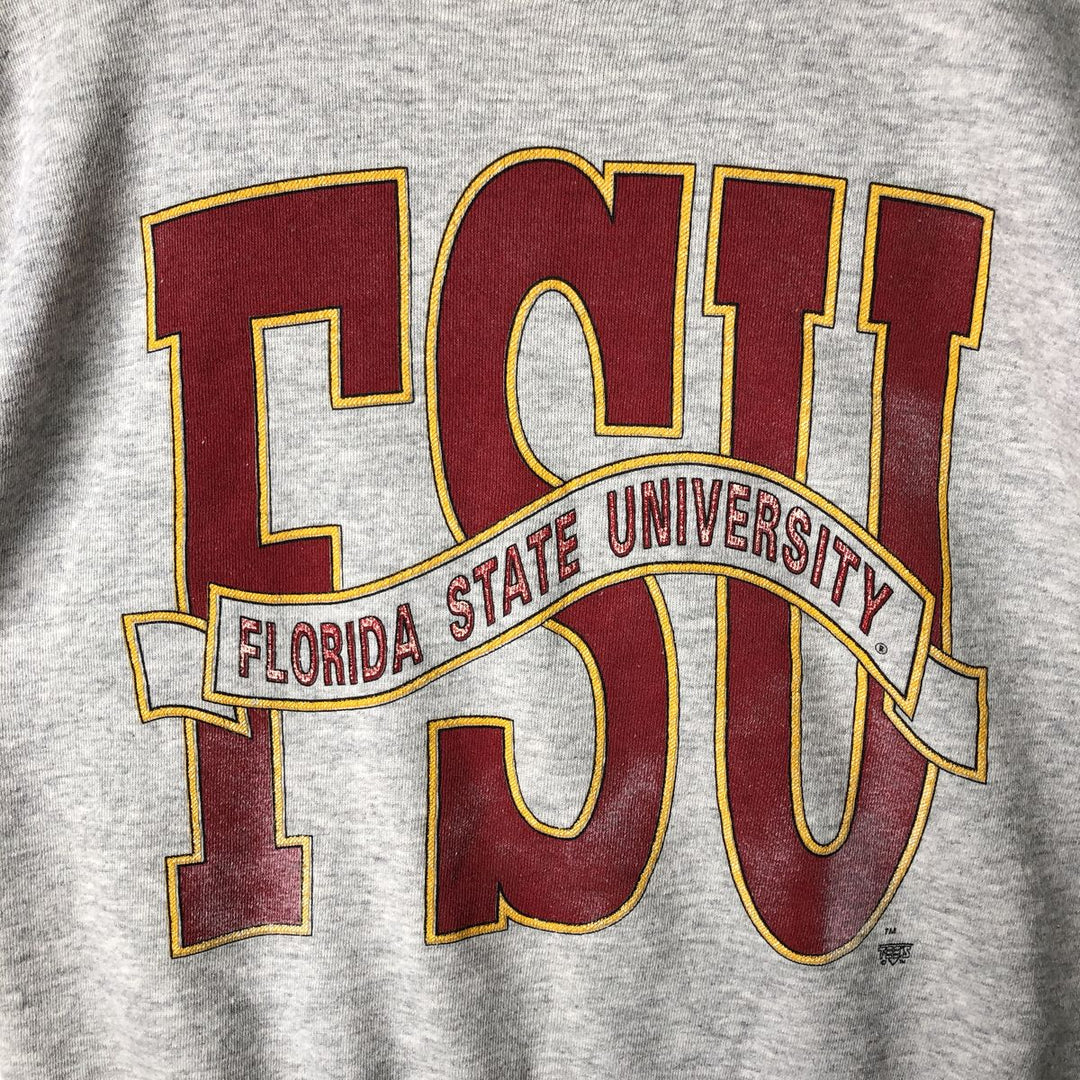 Vintage 90'S Tultex college sweatshirt, made in the USA, size L, men's cotton gray type Vintage Second Hand