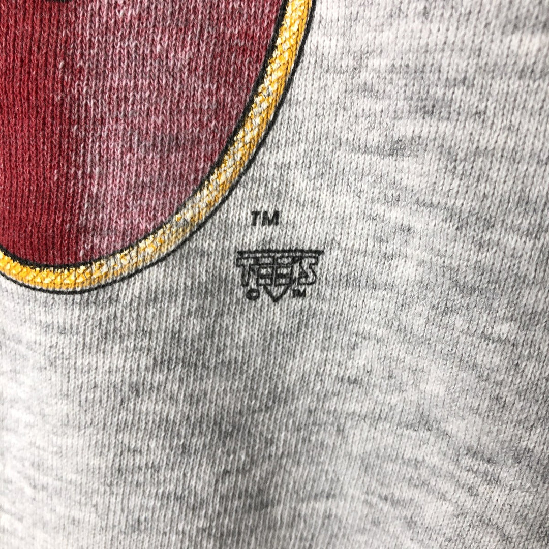 Vintage 90'S Tultex college sweatshirt, made in the USA, size L, men's cotton gray type Vintage Second Hand