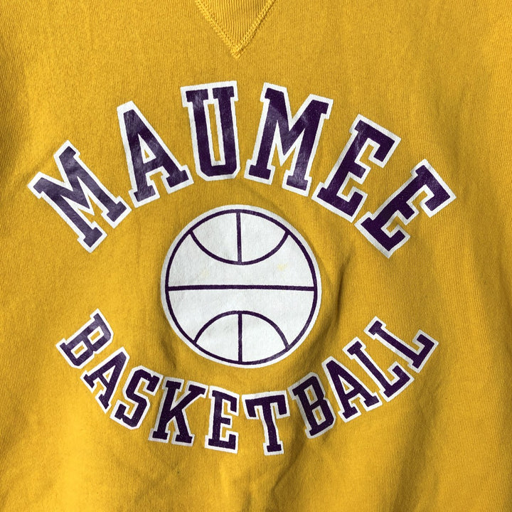 Vintage 90'S Russell ATHLETIC sweatshirt, Made in USA, Men's XL cotton yellow type Vintage Second Hand