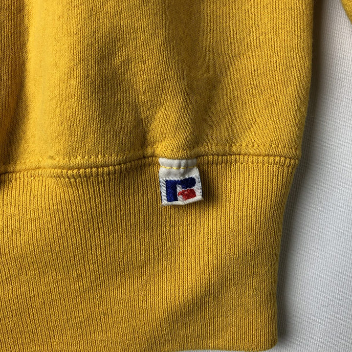 Vintage 90'S Russell ATHLETIC sweatshirt, Made in USA, Men's XL cotton yellow type Vintage Second Hand