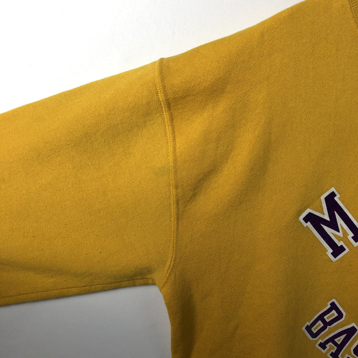 Vintage 90'S Russell ATHLETIC sweatshirt, Made in USA, Men's XL cotton yellow type Vintage Second Hand