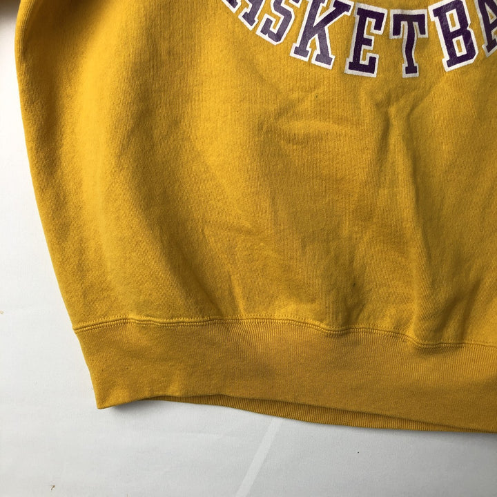 Vintage 90'S Russell ATHLETIC sweatshirt, Made in USA, Men's XL cotton yellow type Vintage Second Hand