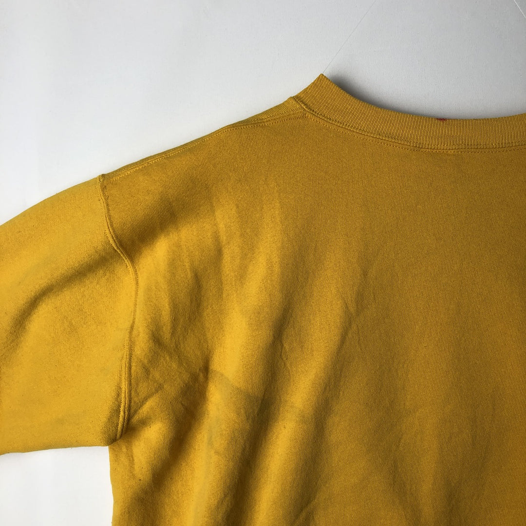 Vintage 90'S Russell ATHLETIC sweatshirt, Made in USA, Men's XL cotton yellow type Vintage Second Hand
