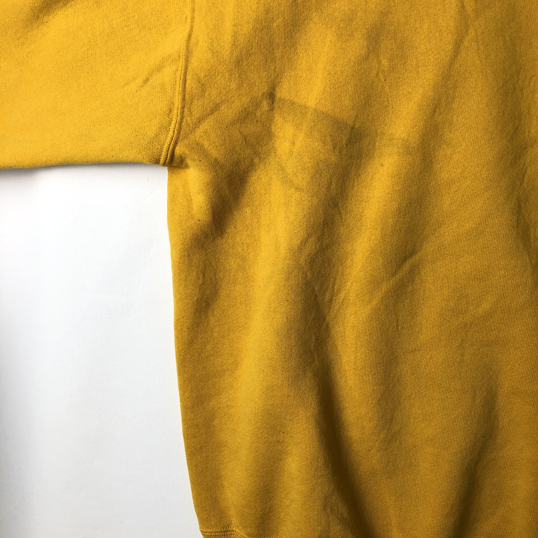 Vintage 90'S Russell ATHLETIC sweatshirt, Made in USA, Men's XL cotton yellow type Vintage Second Hand